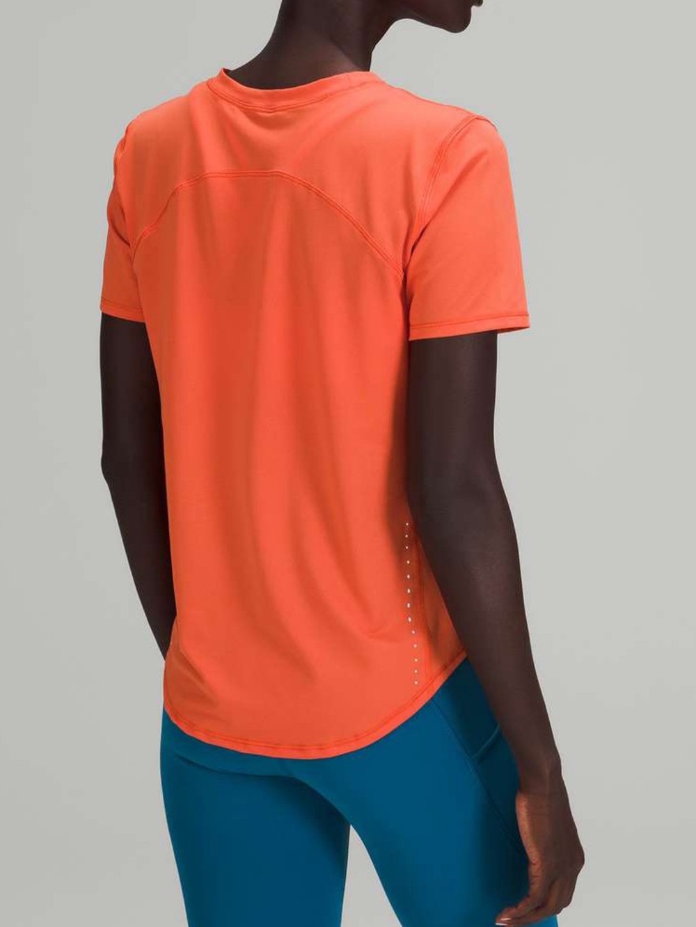 Lululemon High-Neck Running and Training T-Shirt Warm Coral